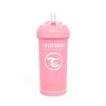 Поильник-непроливайка Twistshake с трубочкой Пастельный розовый 360 мл 6 мес+