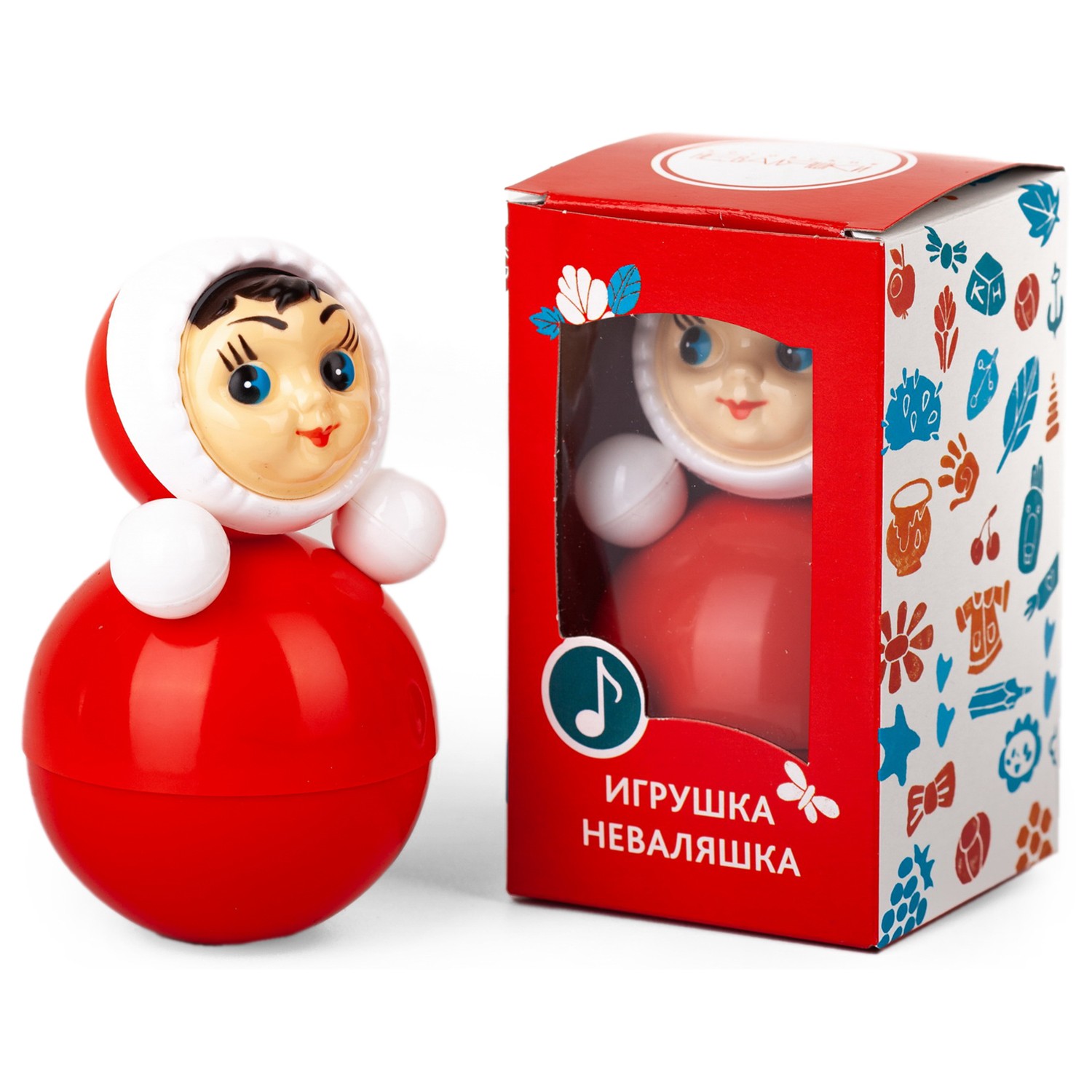 Игрушка Котовские неваляшки Девочка со звуком 11 см - фото 3