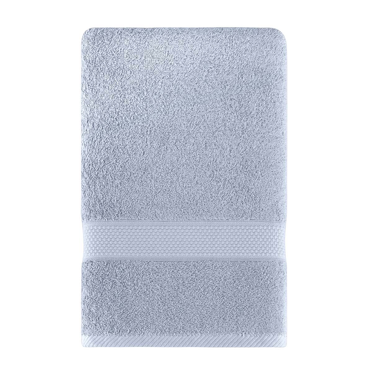 Полотенце для ванной Arya Home Collection однотонное 100х150 см Miranda Soft серый - фото 1