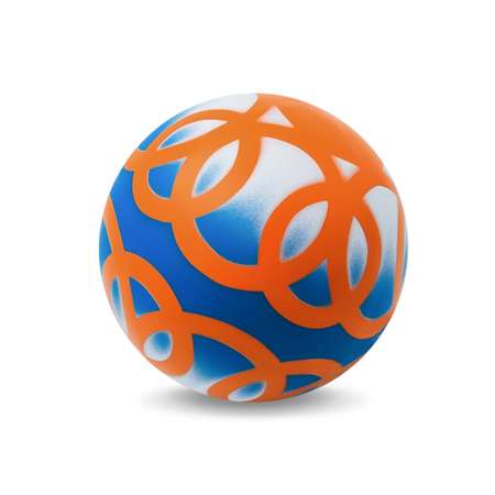 Мяч ЧАПАЕВ Вьюнок оранжевый 15см 44273