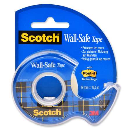 Лента Scotch Wall-Safe клейкая невидимая 19358