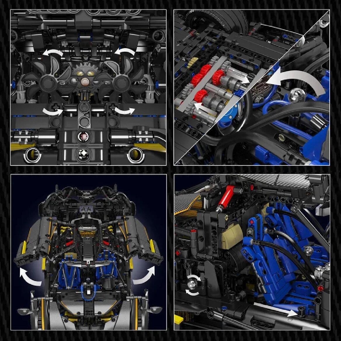 Конструктор Mould King 13182 Спорткар Pagani Huayra - фото 7