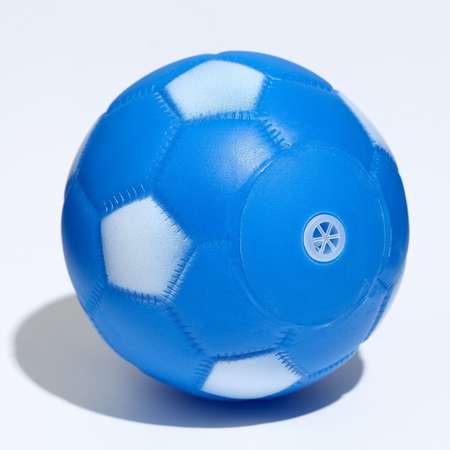 Игрушка Пижон пищащая «Мяч Футбол» для собак 6.2 см синяя