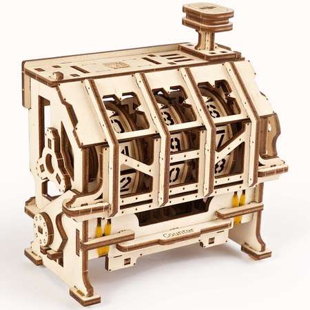 Сборная деревянная модель UGEARS Счетчик STEM 3D-пазл механический конструктор