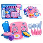Набор игрушечной посуды Ural Toys Кухня с плитой и продуктами