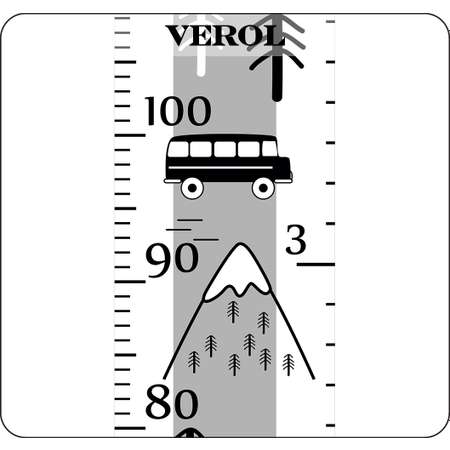 Наклейки интерьерные VEROL Ростомер В скандинавском стиле