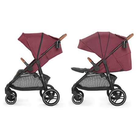 Коляска Kinderkraft прогулочная Grande LX Burgundy