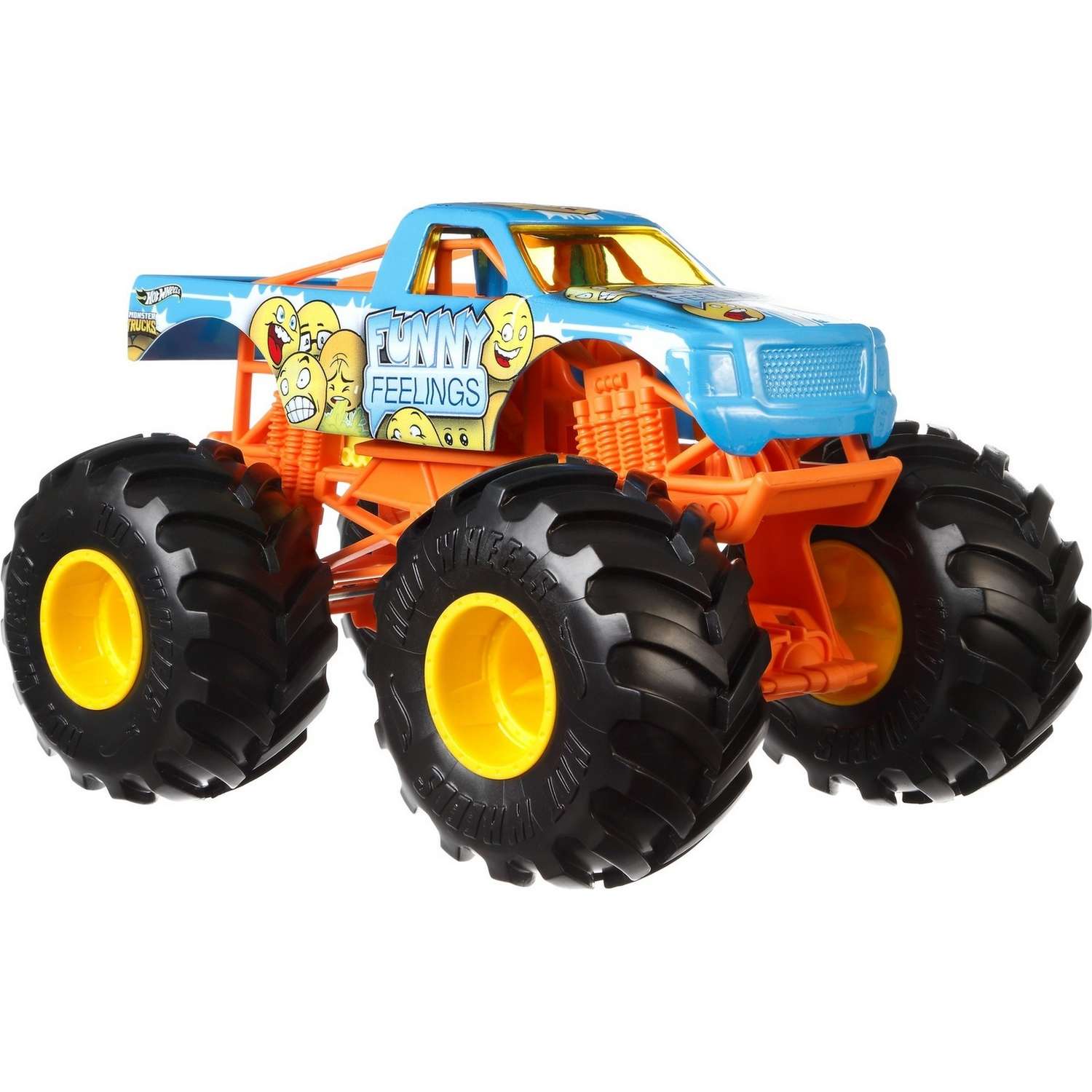 Машинка Hot Wheels Monster Trucks 1:24 Фанни Филингс GBV40 FYJ83 - фото 1