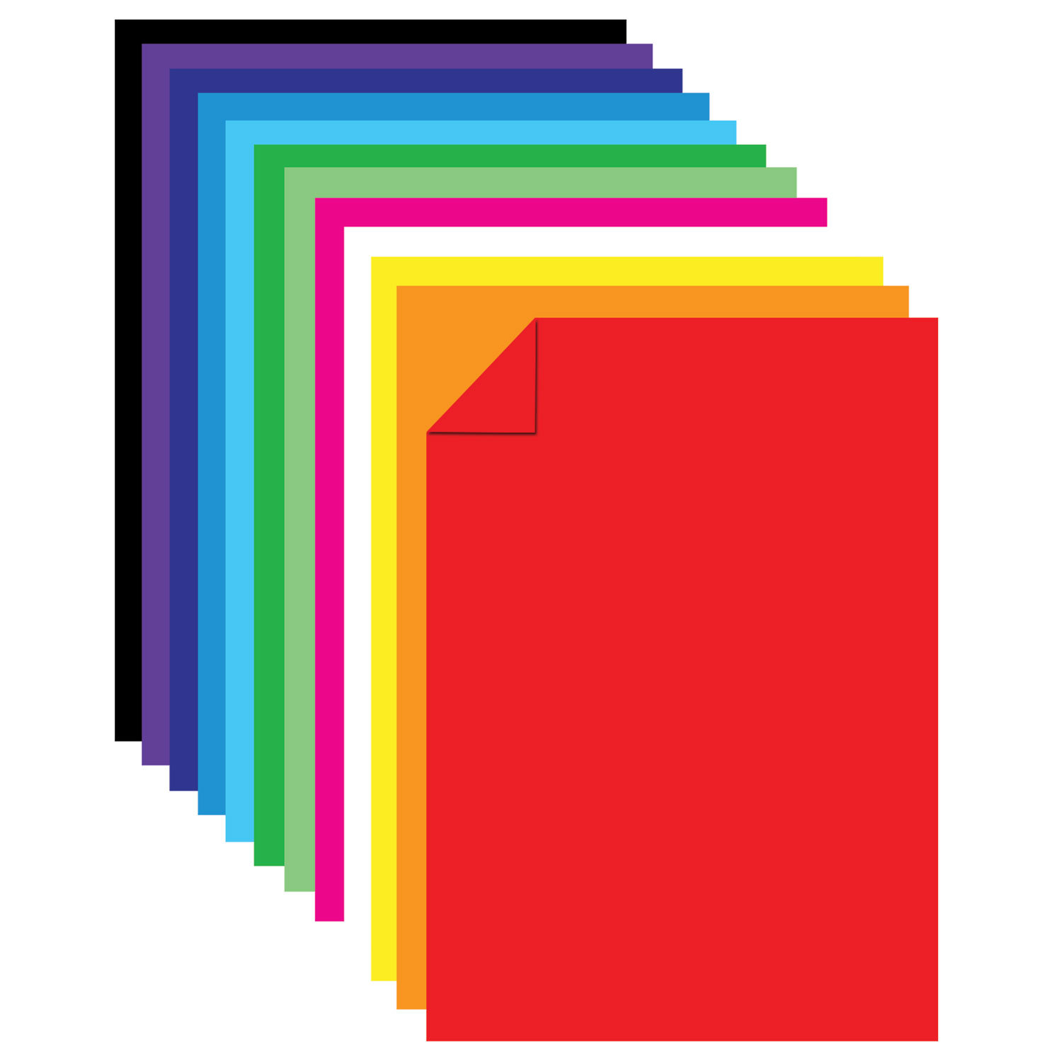 Картон Юнландия цветной тонированный в массе 48л 12 цветов - фото 6