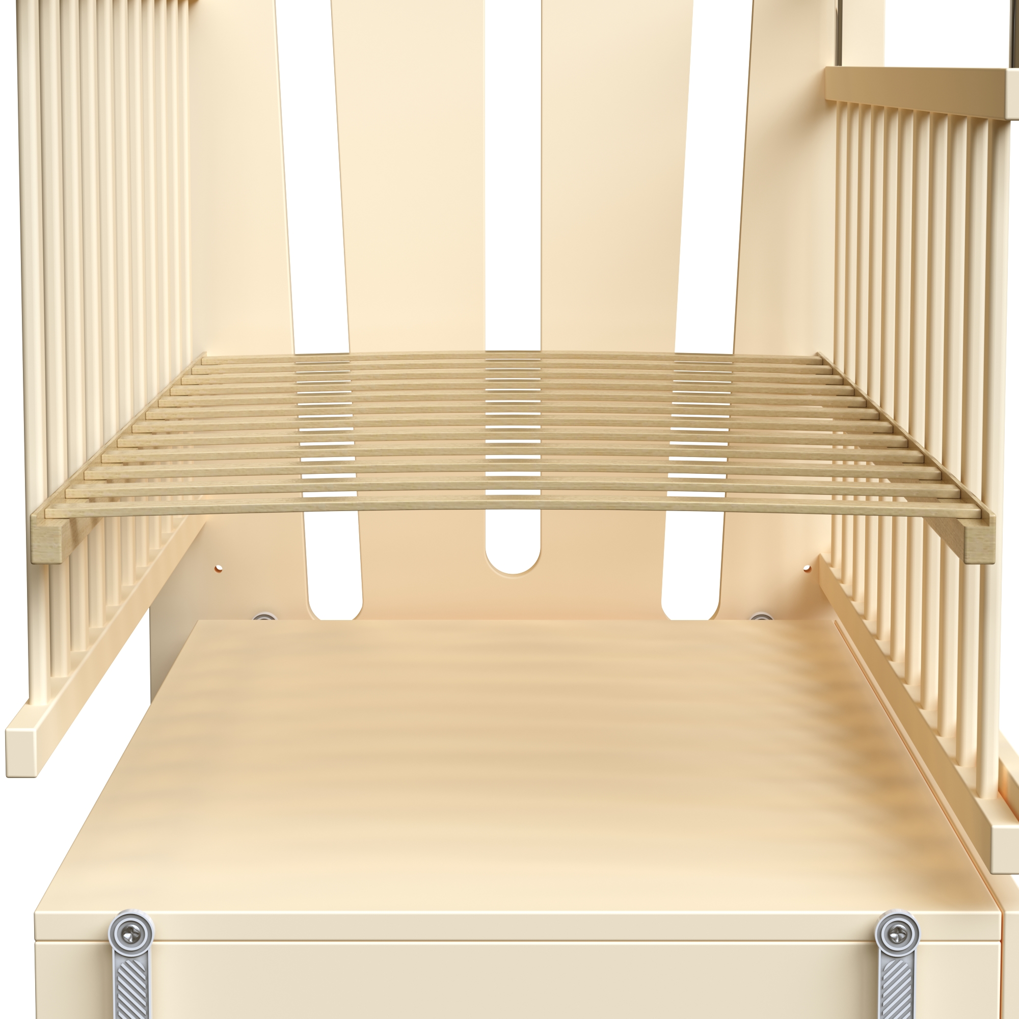 Детская кроватка ВДК Desire прямоугольная, продольный маятник (слоновая кость) - фото 5