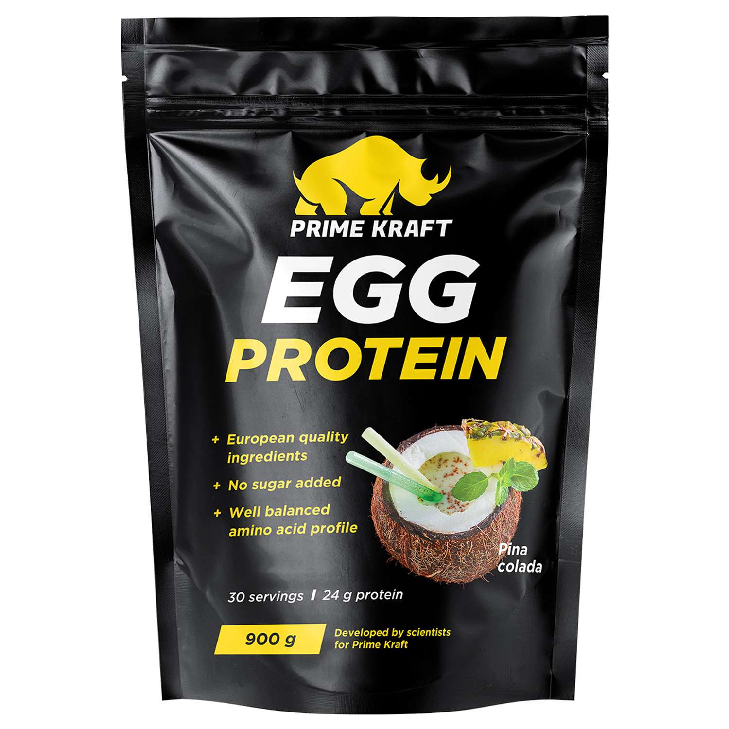 Протеин яичный Prime Kraft Egg Protein пина колада 900г - фото 1