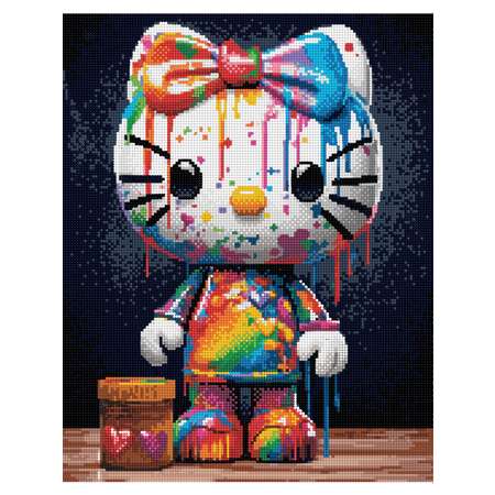 Алмазная мозаика Art sensation холст на деревянном подрамнике 40х50 см Hello Kitty