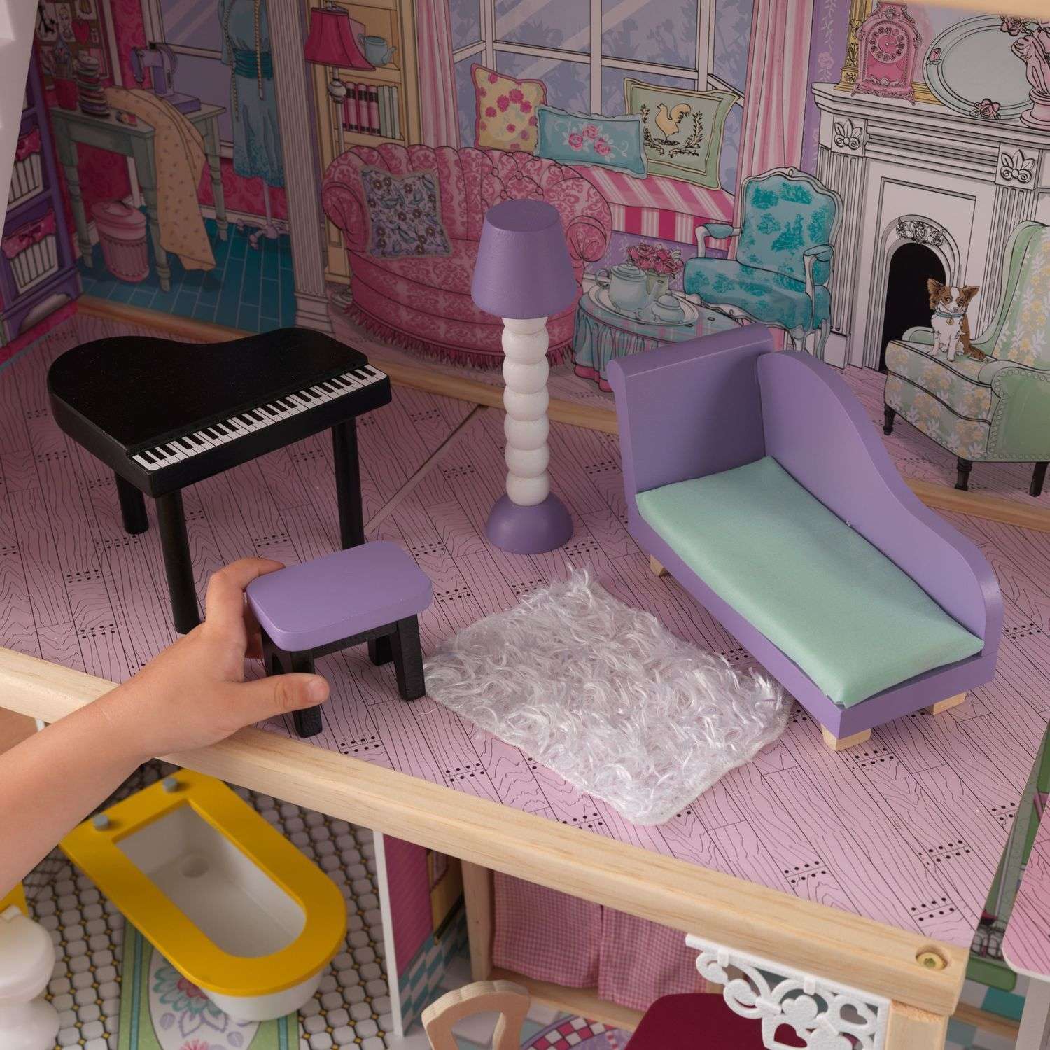 Кукольный домик KidKraft Аннабель с мебелью 17 предметов подарочный 65934_KE 65934_KE - фото 8