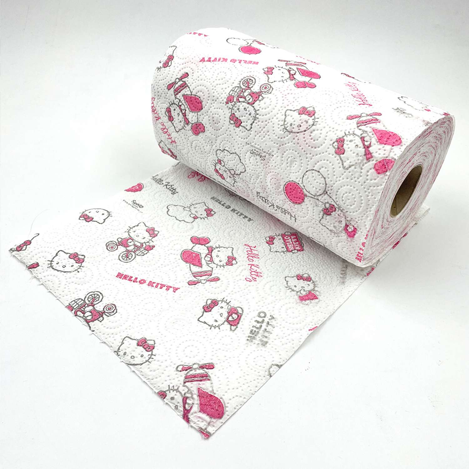 Салфетки бумажные выдергушки Hello Kitty с рисунком 3-х сл., 56