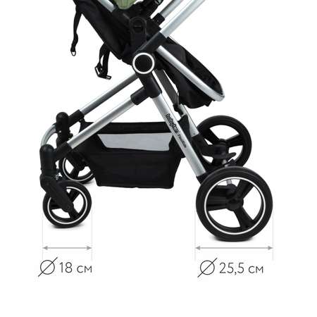 Коляска 3в1 Babyton FlexiRide Black-Green