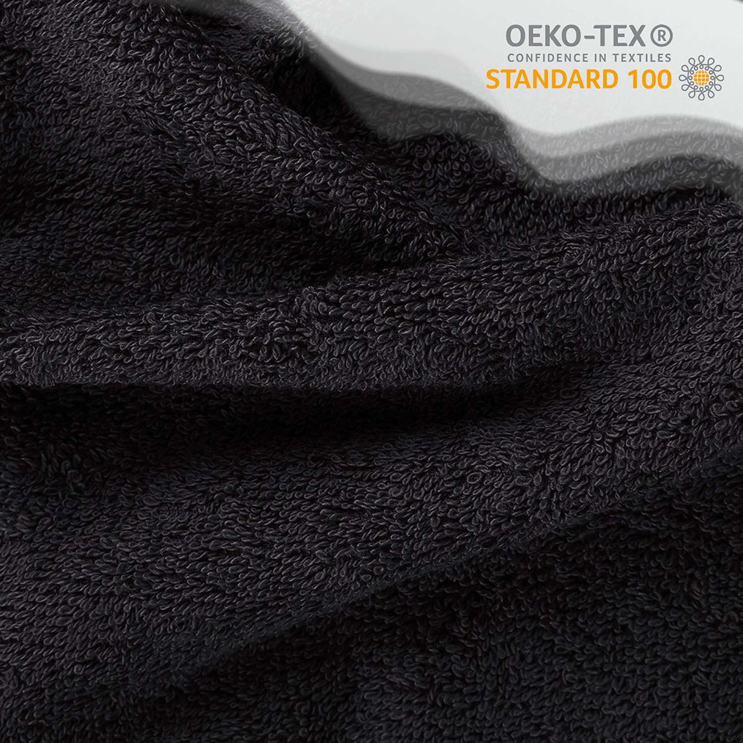 Махровое полотенце BRAVO Моно 100х150 черный - фото 2