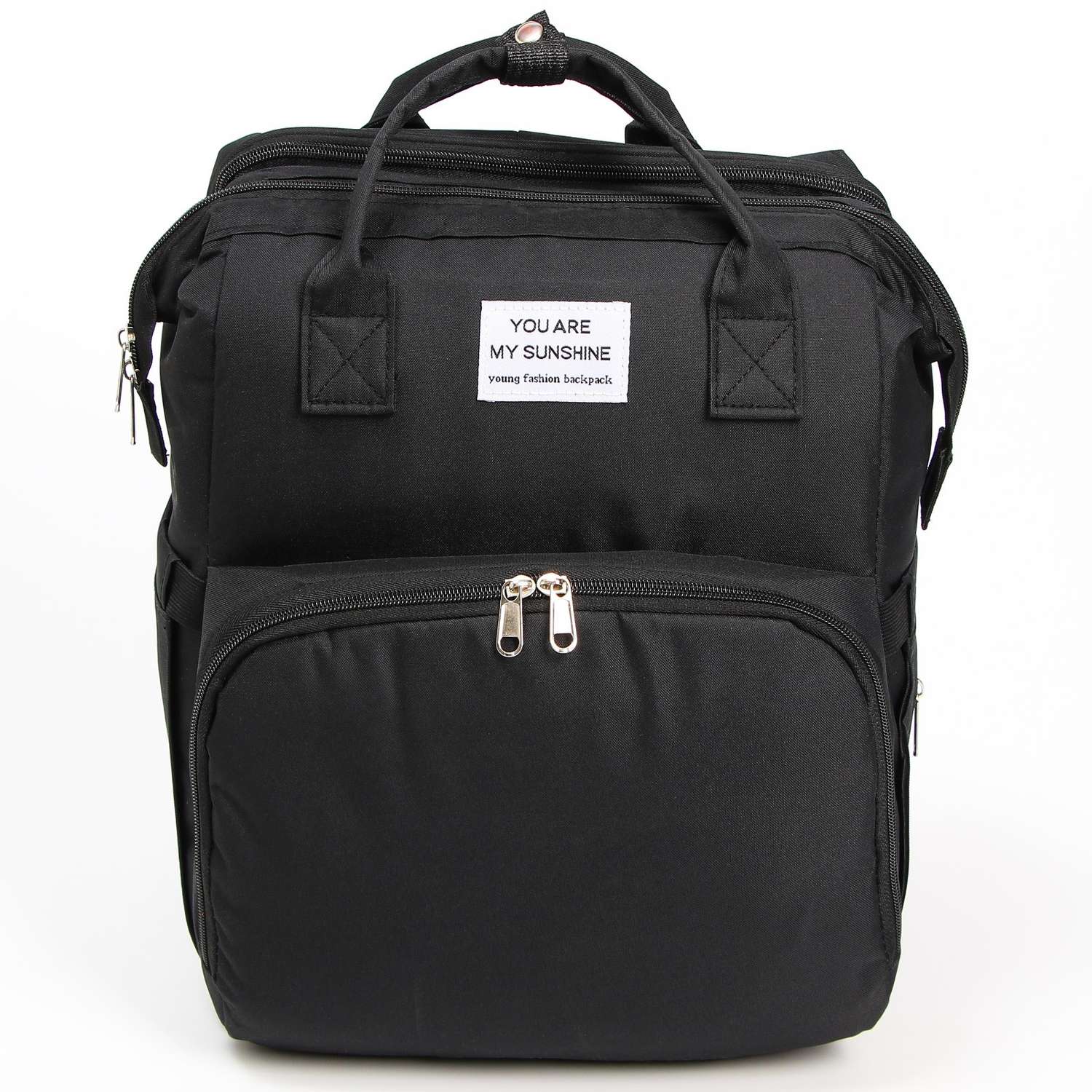 Сумка-рюкзак Sima-Land с пеленальным ковриком цвет черный - фото 7