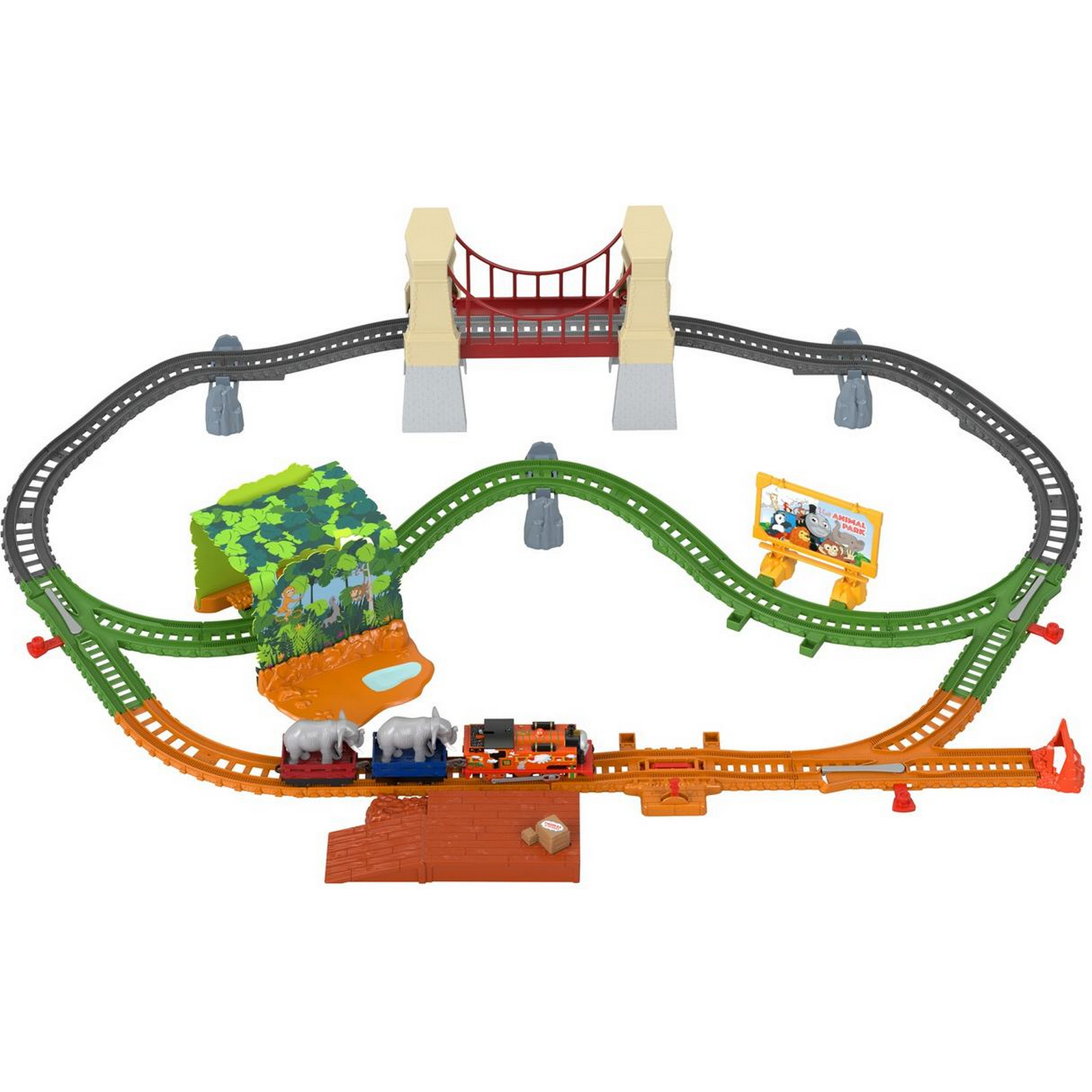 Набор игровой Thomas & Friends Железная дорога Ния и слон GPD84 - фото 14