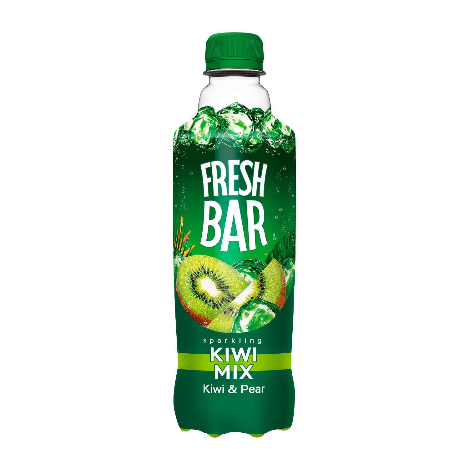 Напиток Fresh Bar безалкогольный сильногазированный киви 0.48л - фото 1