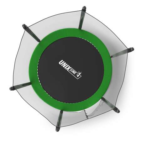 Батут каркасный Simple 6 ft UNIX line Green с внешней защитной сеткой общий диаметр 183 см до 100 кг
