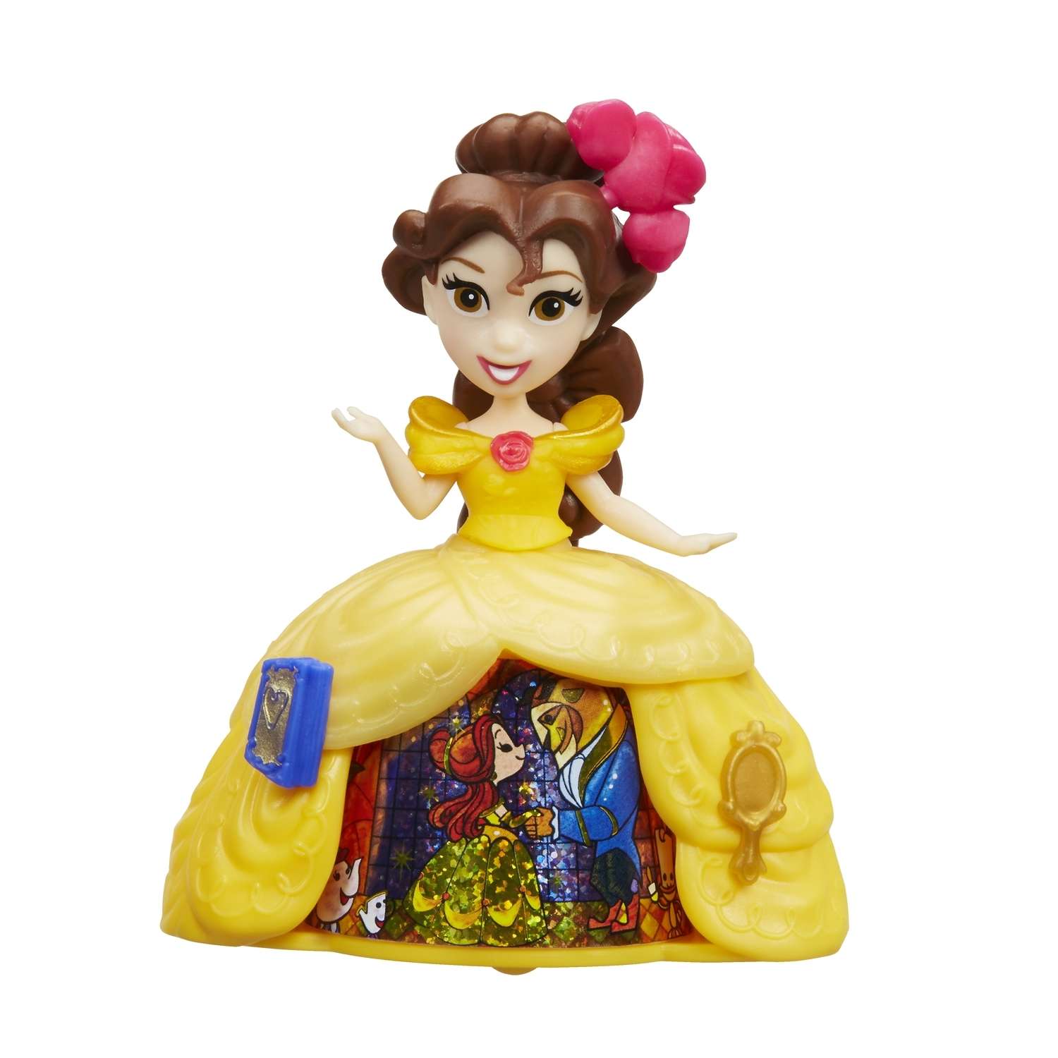 Мини-кукла Princess Hasbro в платье с волшебной юбкой Бэлль B8964EU40 B8962EU4 - фото 1