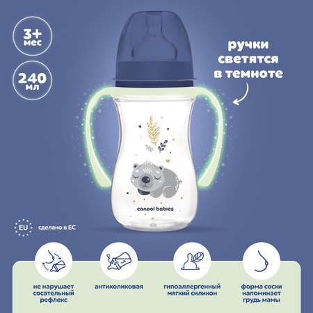 Бутылочка Canpol babies Sleepy Koala 240мл Голубая