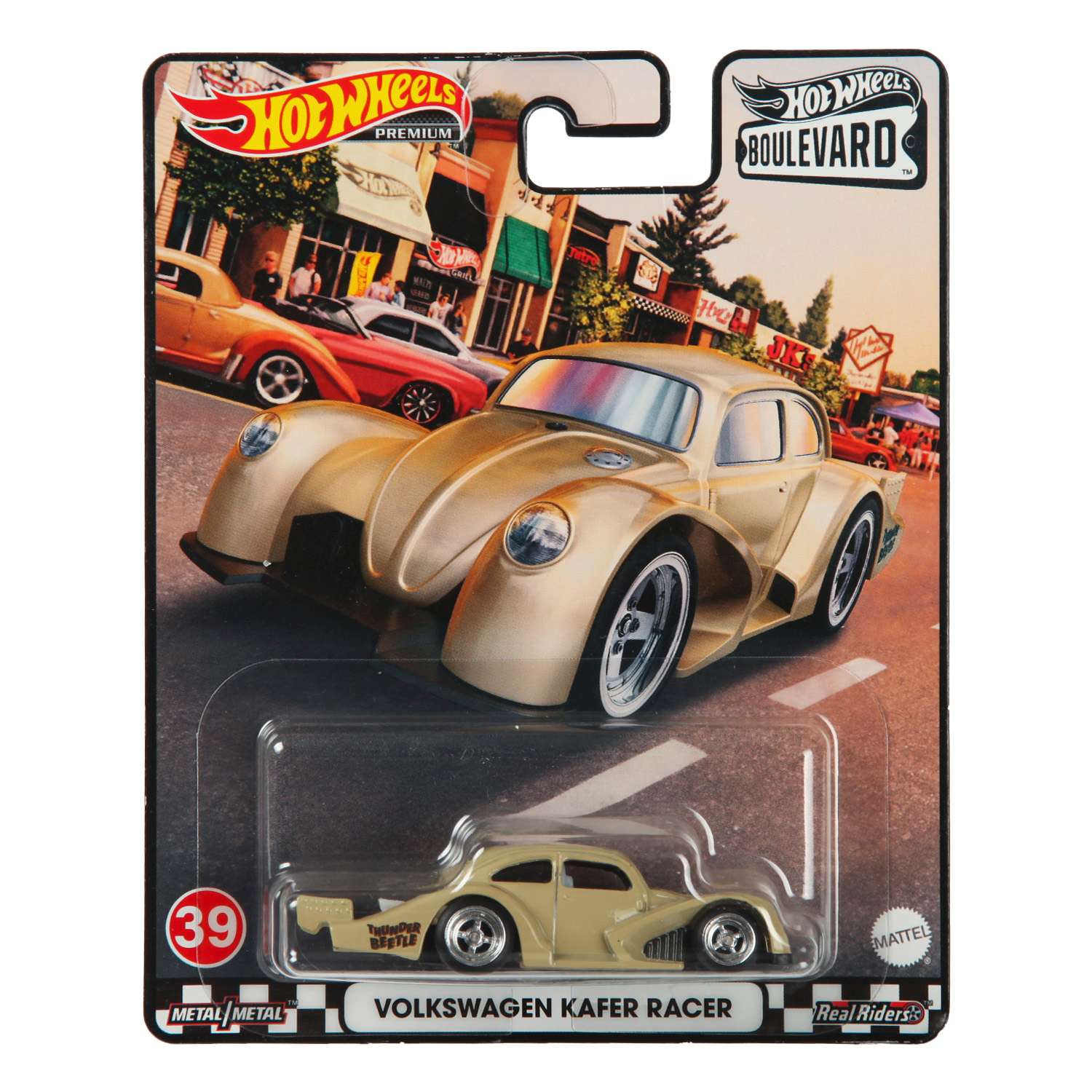 Машинка Hot Wheels Избранные модели Фольксваген Кафер Рейсер GJT68 - фото 2