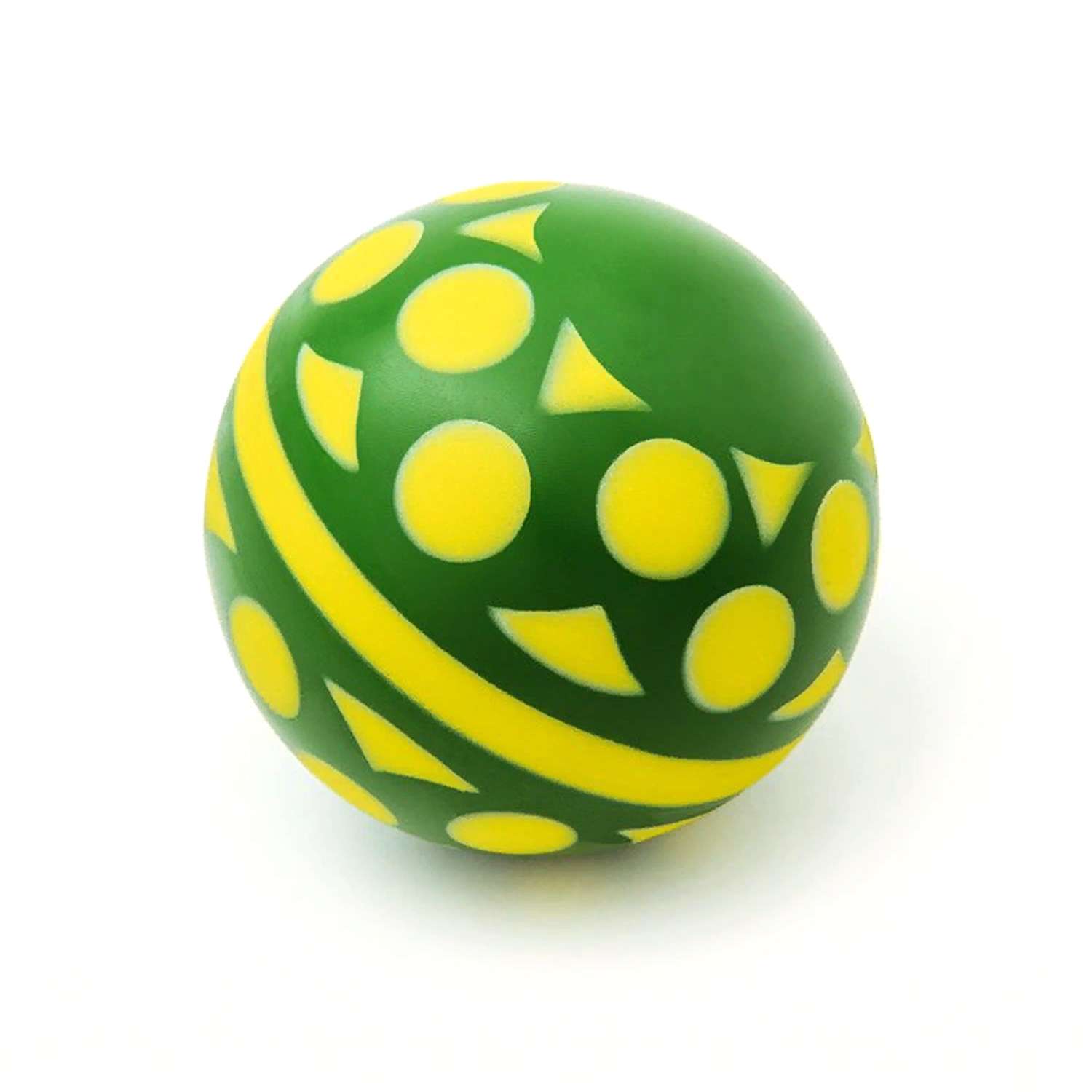 Мяч ЧАПАЕВ Солнышко зелёный 10см 44282 - фото 2