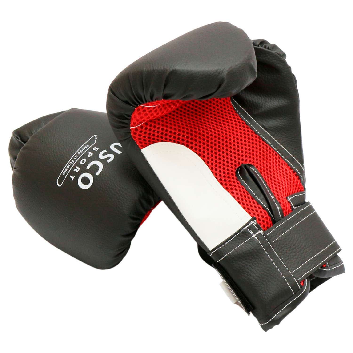 Перчатки боксерские RuscoSport черные 4 унц - фото 2