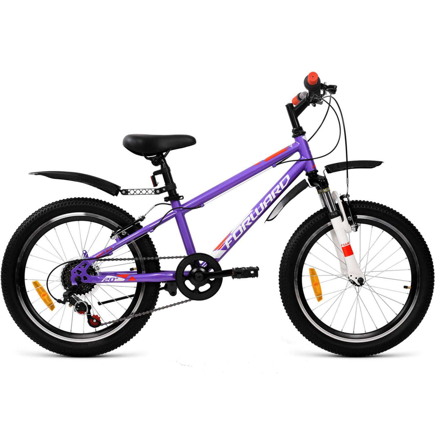 Велосипед детский Forward unit 20 2 0 2022 фиолетовый белый - фото 1