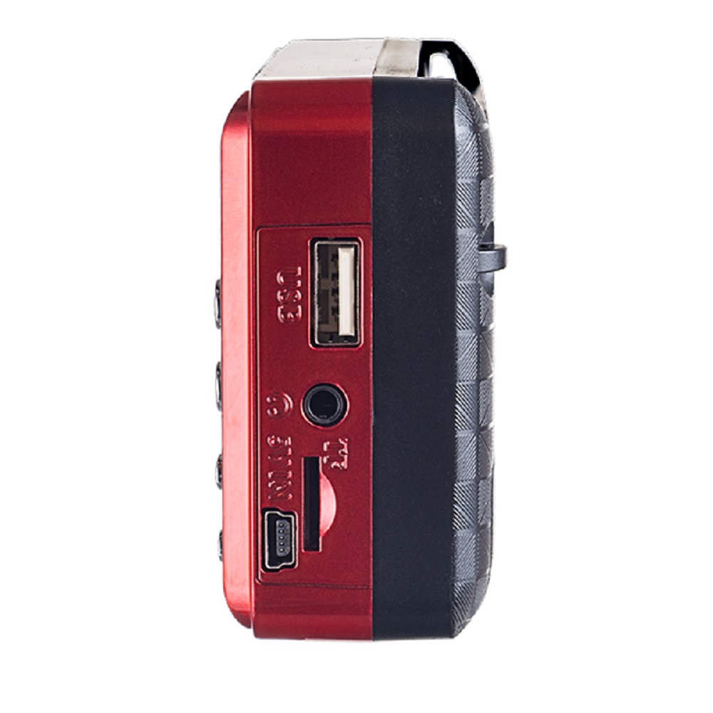 Радиоприемник Perfeo цифровой PALM FM 87.5-108МГц MP3 питание USB или 18650 красный i90-RED - фото 2