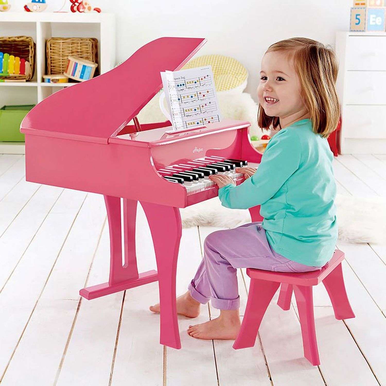 Рояль Hape Рояль Розовый E0319_HP - фото 4