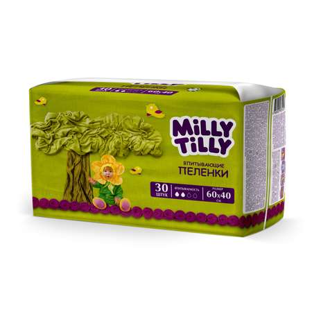 Пеленки детские Milly Tilly одноразовые Normal 60x40 30 штук