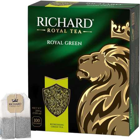 Чай Richard Royal Green зелёный 100 пакетиков