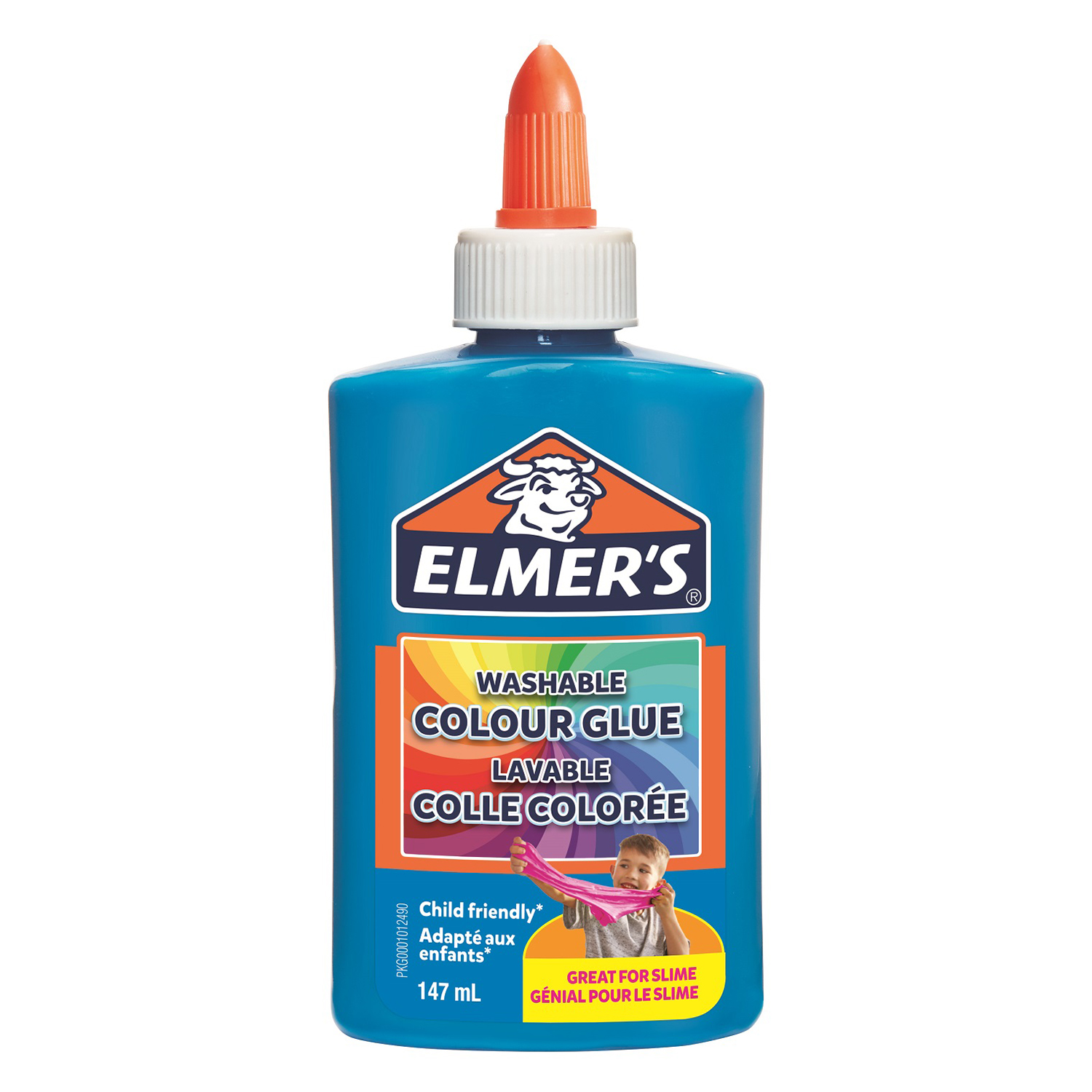 Клей для слаймов Elmers Color Glue 147 мл непрозрачный Голубой - фото 1