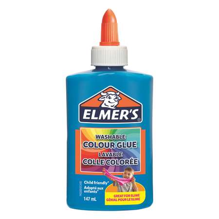 Клей для слаймов Elmers Color Glue 147 мл непрозрачный Голубой