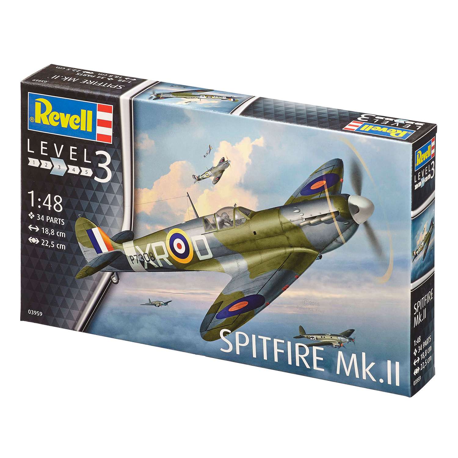 Сборная модель Revell Самолет Истребитель Spitfire MkII ВВС Великобритании 03959 - фото 2