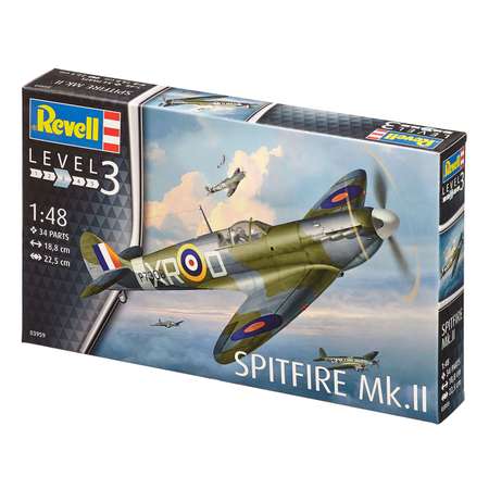 Сборная модель Revell Самолет Истребитель Spitfire MkII ВВС Великобритании