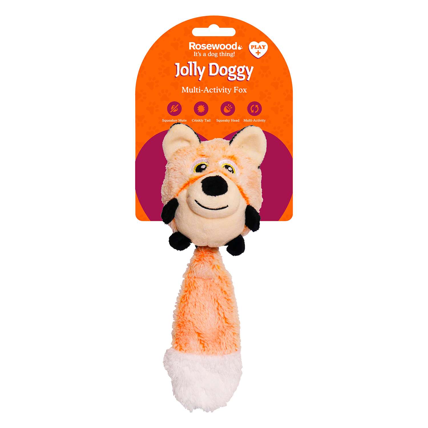 Игрушка для собак Rosewood Jolly Doggy Multi Activity Лиса 39151/RW - фото 2