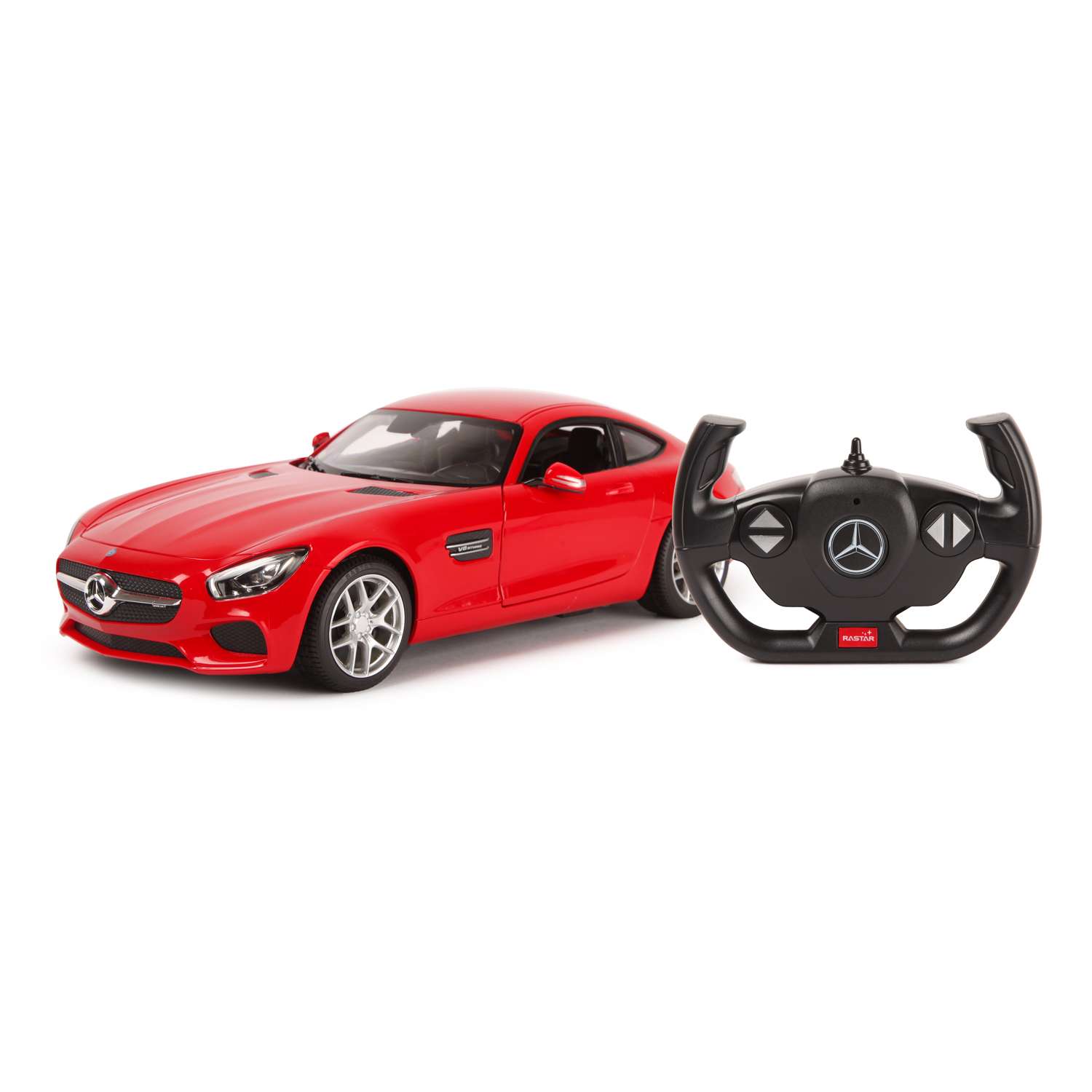 Машина Rastar РУ 1:14 Mercedes AMG GT Красная 74010 - фото 1