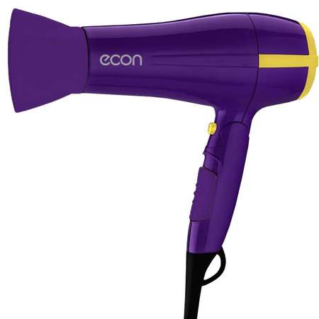 Фен для волос Econ с ионизацией фиолетовый