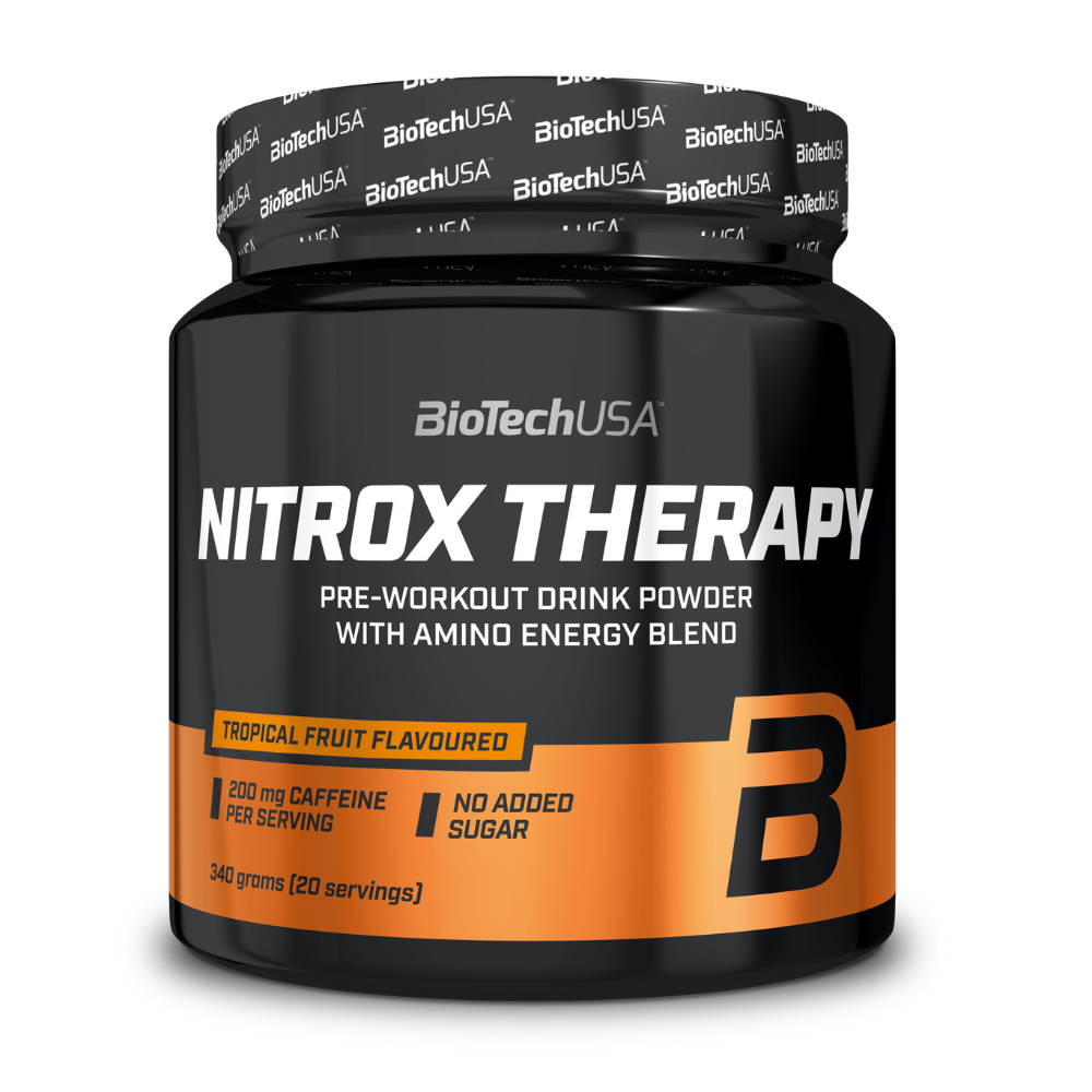 Предтренировочный комплекс BiotechUSA Nitrox Therapy 340 г. тропические фрукты - фото 1