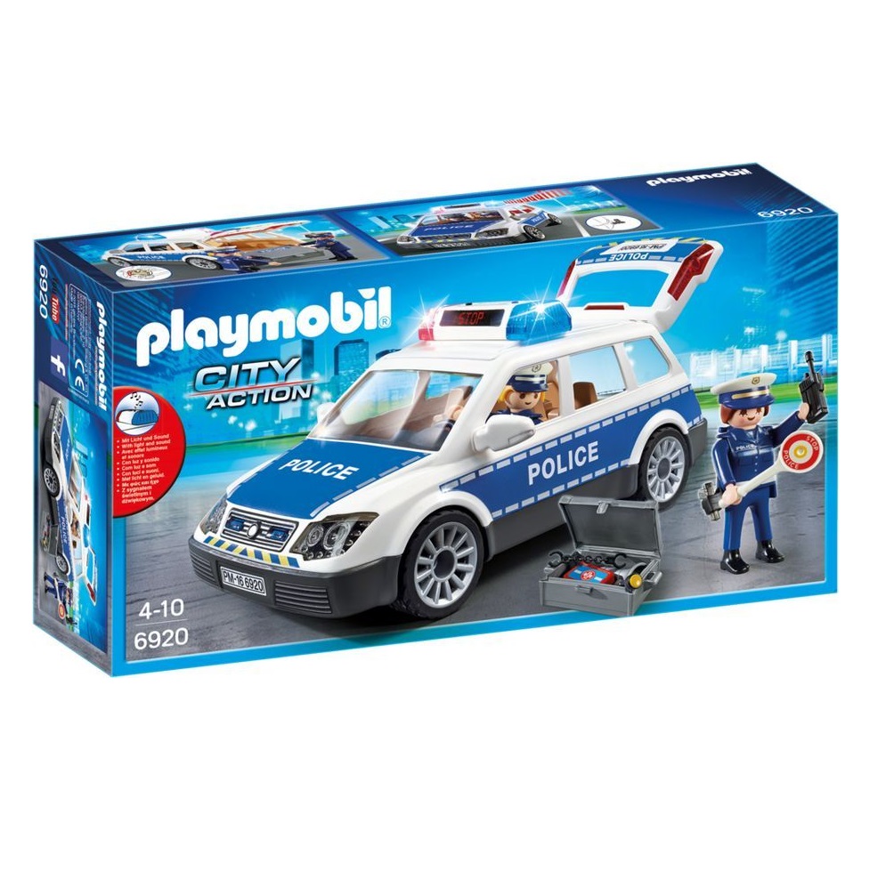 Конструктор Playmobil полицейская машина со светом и звуком - фото 1