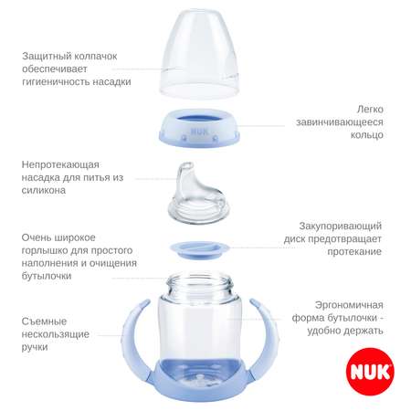 Бутылочка Nuk First Choice Дисней Бэмби обучающая 150мл