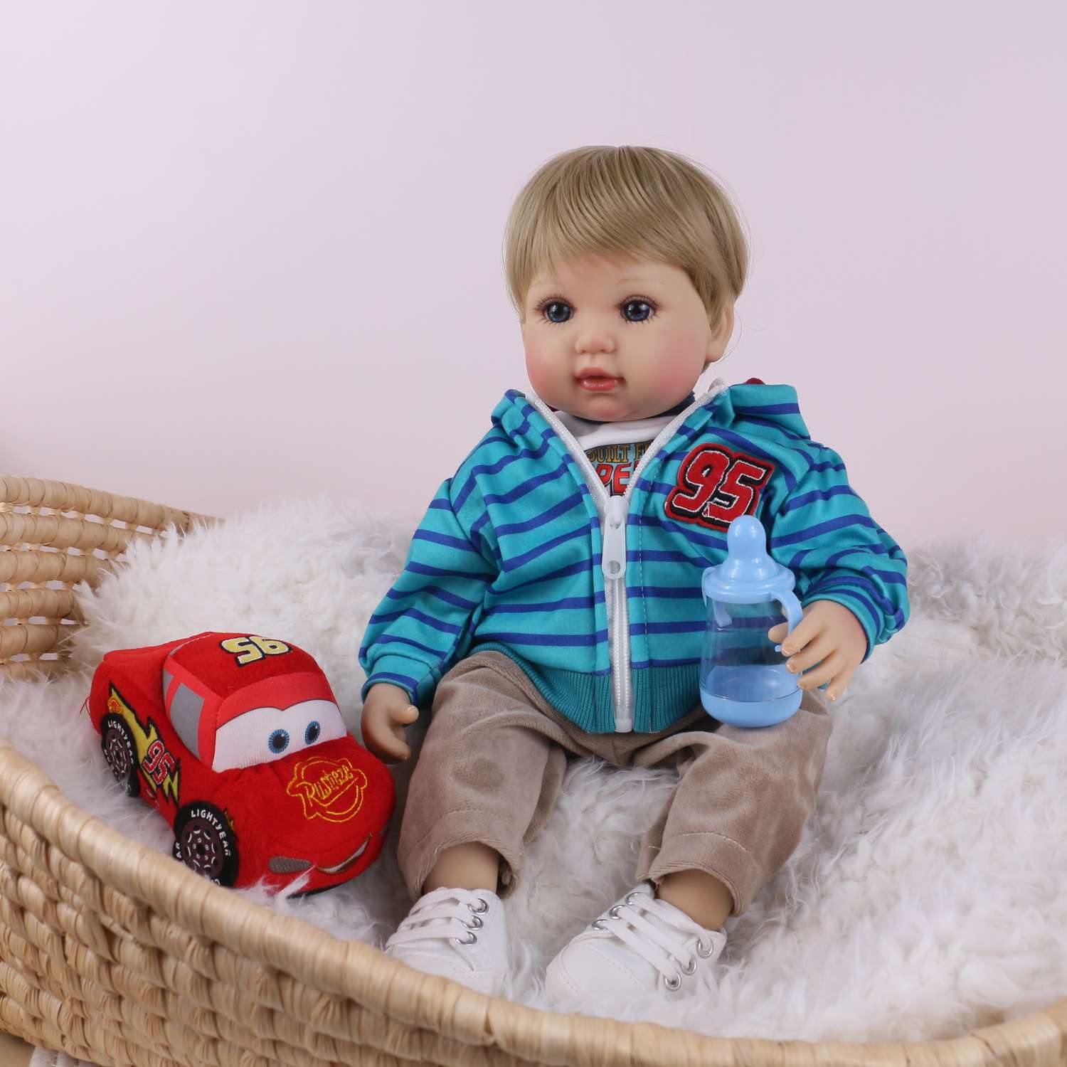 Кукла Реборн QA BABY Мишель мальчик большой пупс набор игрушки для девочки 42 см 45009 - фото 2