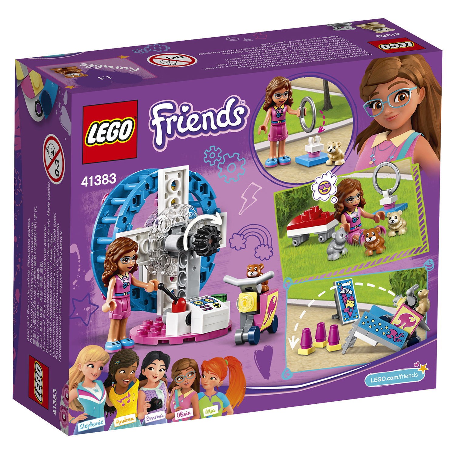 Конструктор LEGO Friends Игровая площадка для хомячка Оливии 41383 купить  по цене 99 ₽ в интернет-магазине Детский мир