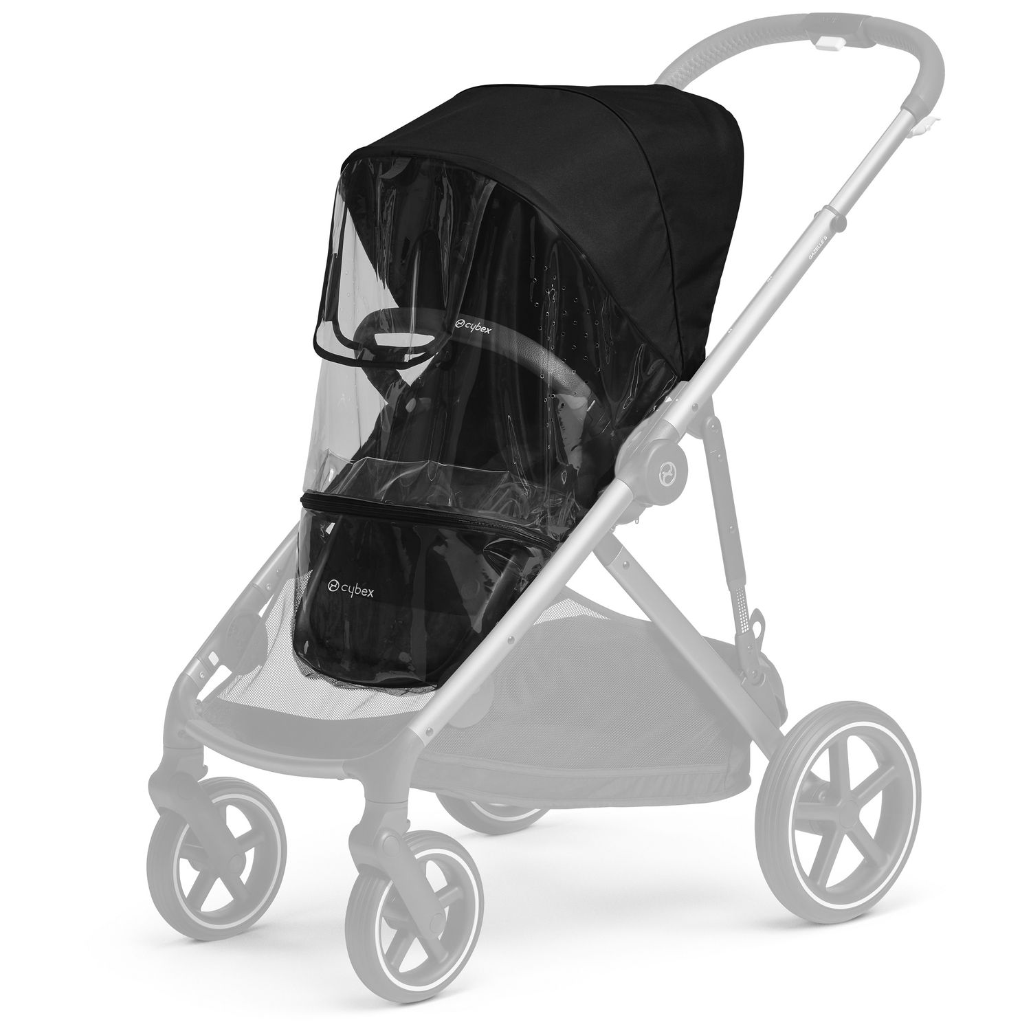 Коляска Cybex Gazelle S TPE с корзиной и дождевиком Deep Black - фото 8