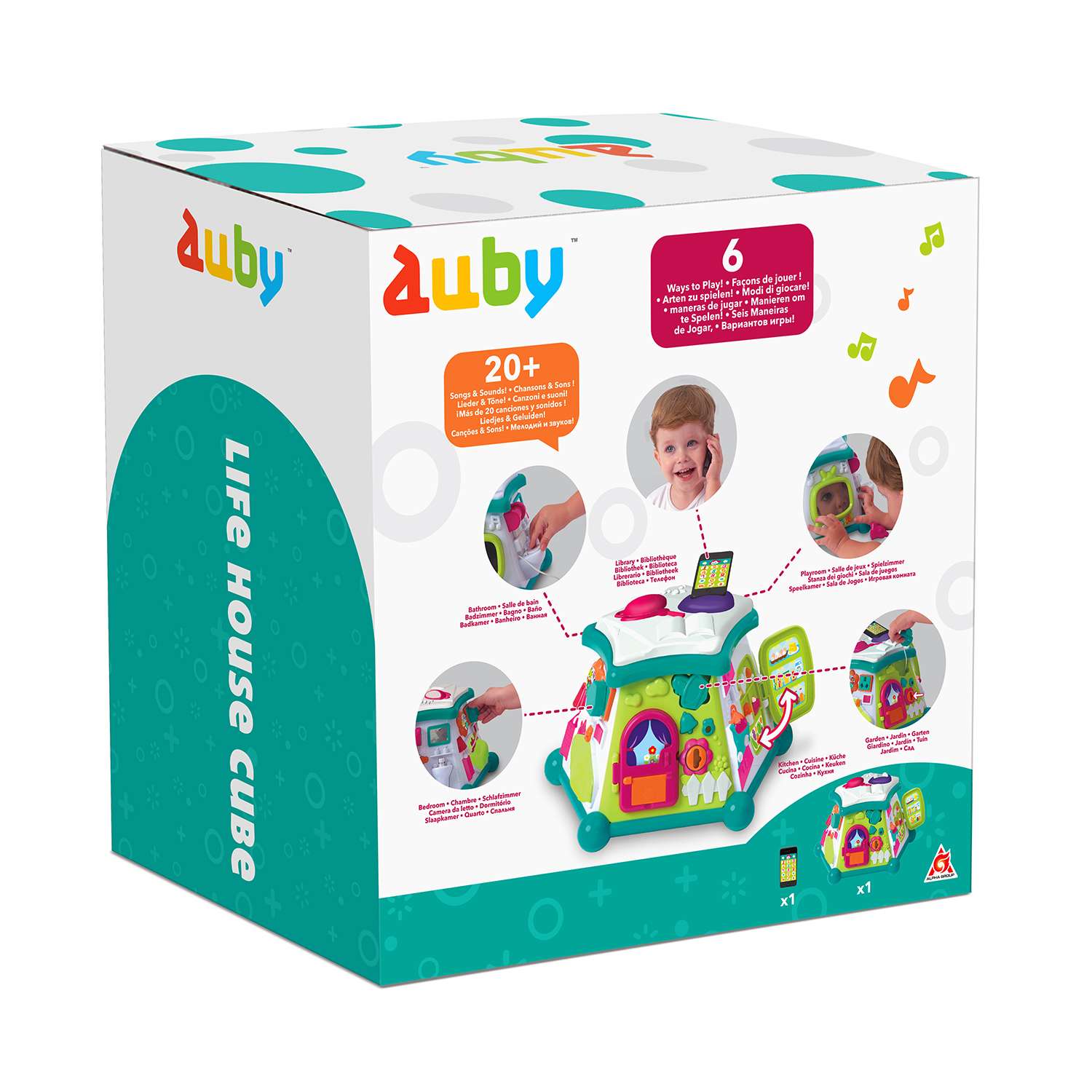 Игрушка развивающая Auby Веселый домик 41090 - фото 8