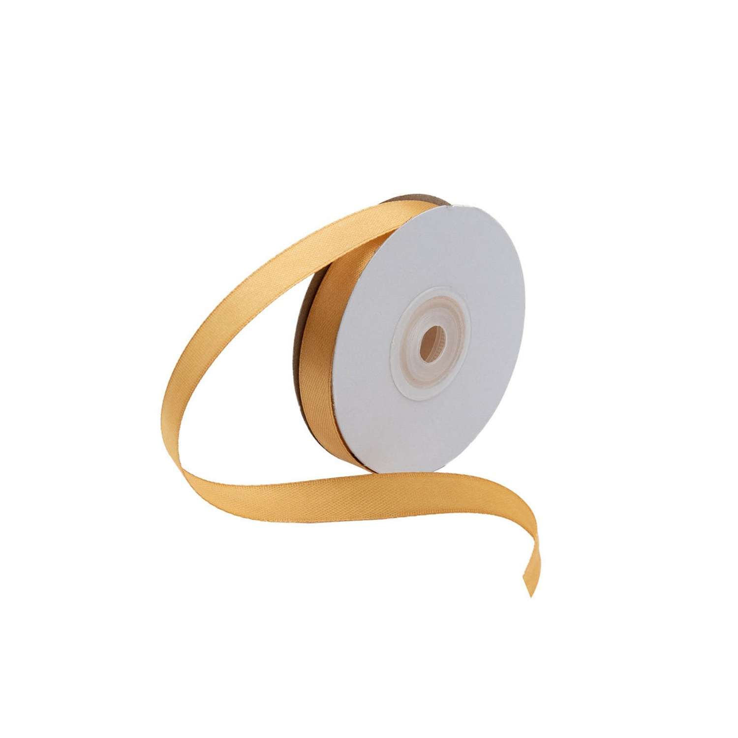 Лента Айрис атласная упаковочная флористическая 1.2 см 22.86 м 039 темно - золотой - фото 4