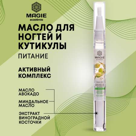 Масло для ногтей и кутикулы MAGIE academie Питание 2 мл